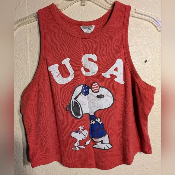 Snoopy USA Red Tank Top size xl - Picture 1 of 5